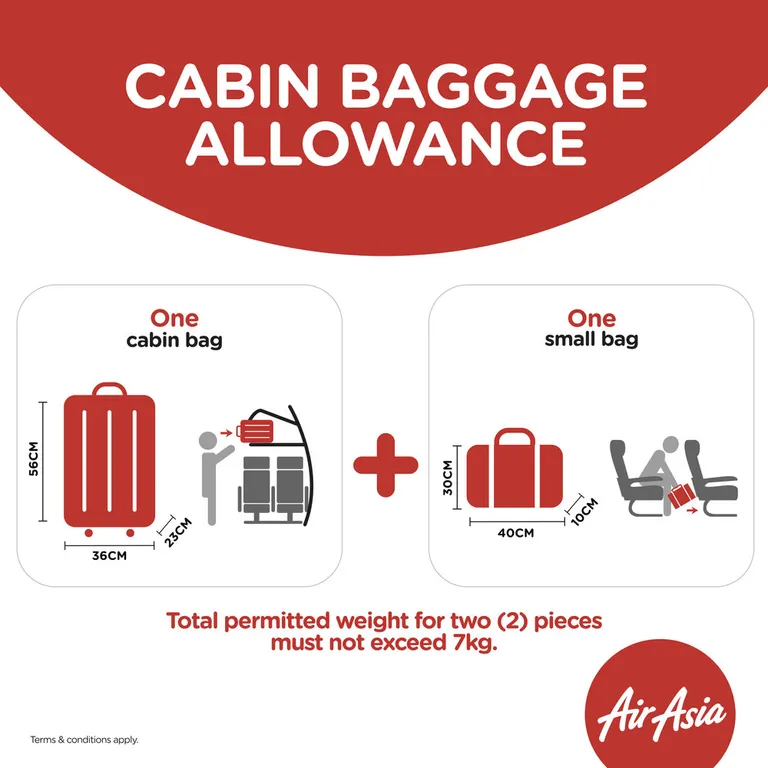 Air asia cabin allowance