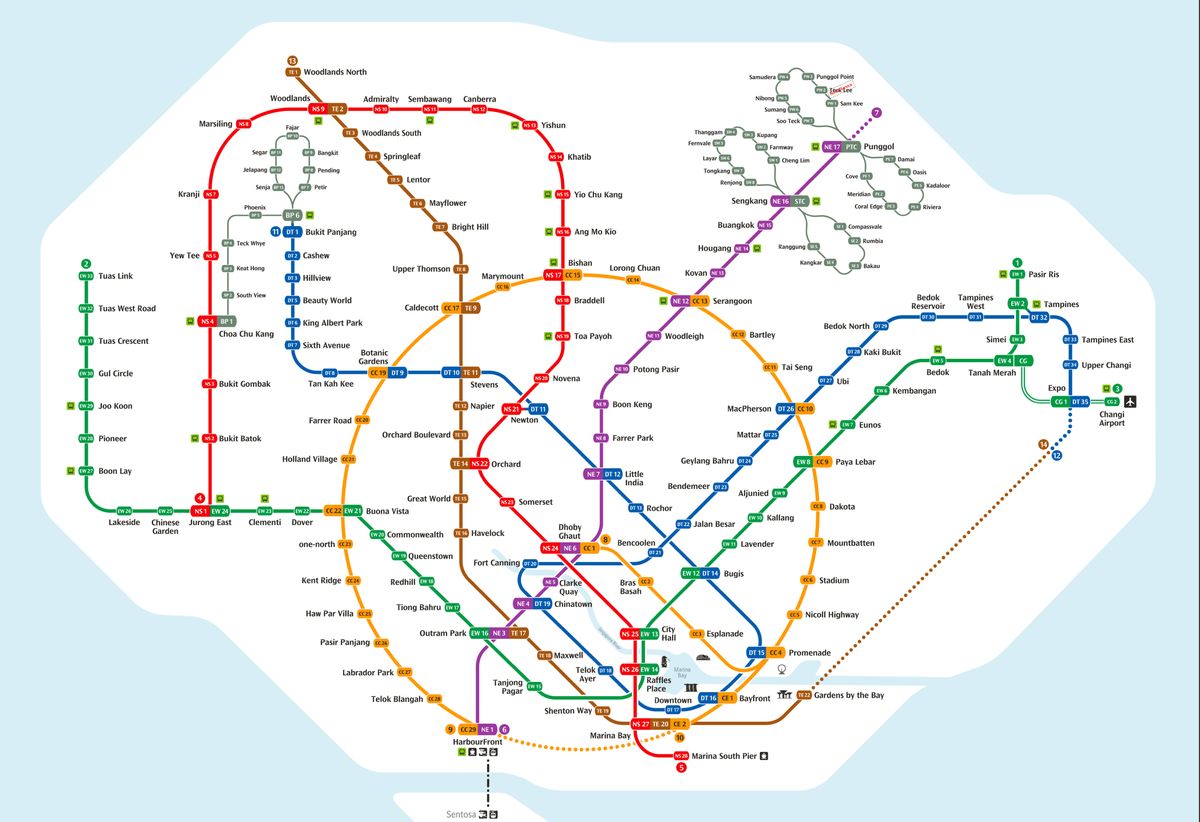 Peta MRT Singapore