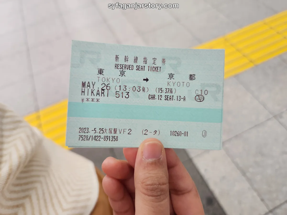 tiket shinkansen