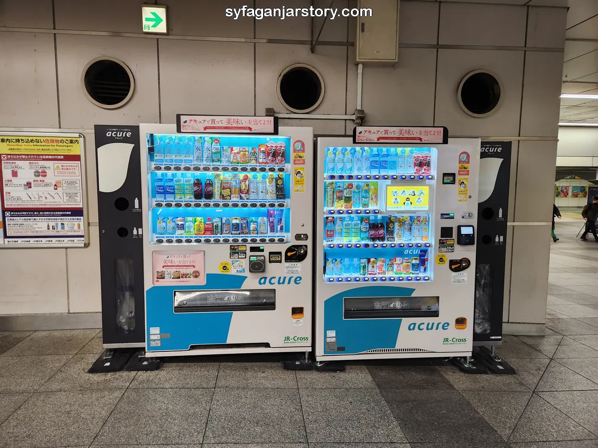 vending machines minuman
