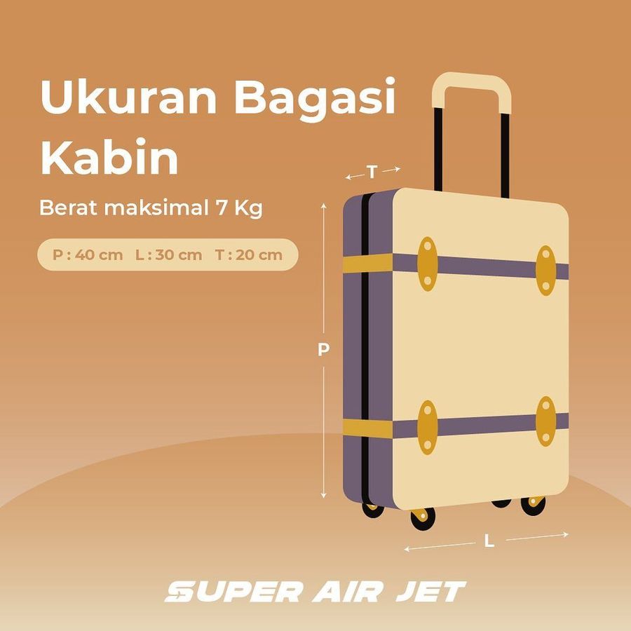 super air jet bagasi kabin