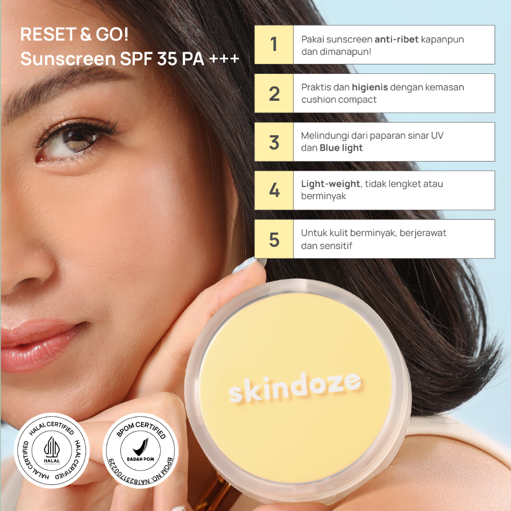SKINDOZE Reset & Go! Sunscreen SPF 35 PA +++